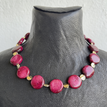 Bordo tasarım kolye