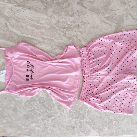 Pembe 2 adet modal kumaş
