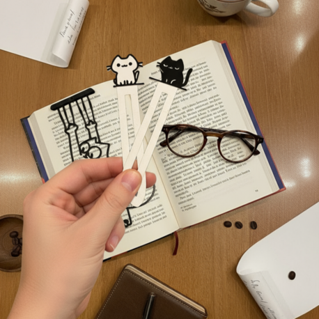 Kedi Temalı Avantajlı Ayraç Seti | BookyFancy