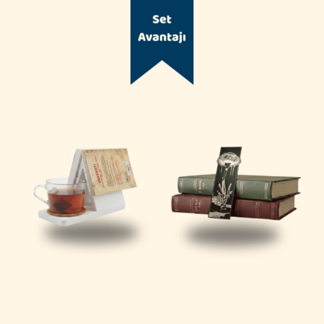 Okuma Yoldaşı Seti (Mola Noktası Kitap Standı + Dilediğin Ayraç) | BookyFancy