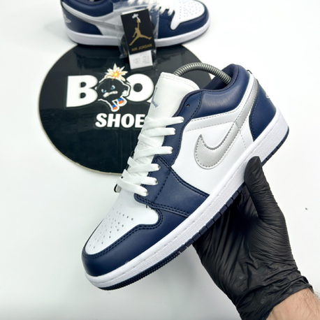 NIKE AIR JORDAN 1 LOW WOLF GREY MIDNIGHT NAVY