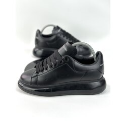 ALEXANDER McQUEEN BLACK ŞEFFAF TABAN
