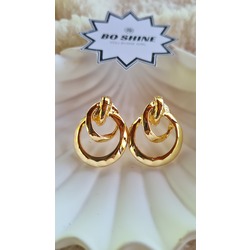 MODERN BÜYÜK KÜPE GOLD RENGİ