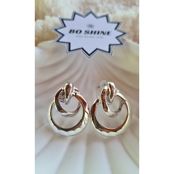 MODERN VE ŞIK BÜYÜK KÜPE SILVER RENGİ