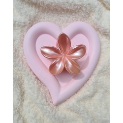 SEDEFLİ PEMBE LOTUS TOKA 8CM