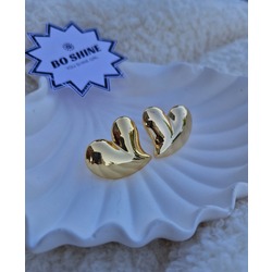 KALP FORM MODERN BÜYÜK KÜPE GOLD RENGİ