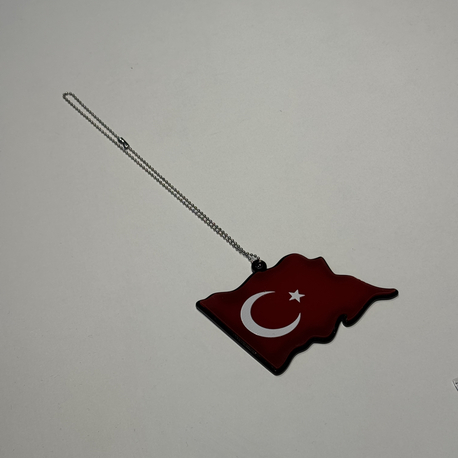 TÜRK BAYRAĞI AYNA SÜSÜ