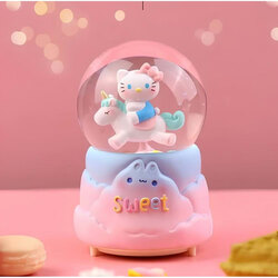 Hello Kitty Işıklı Müzikli Kar Küresi Orta Boy