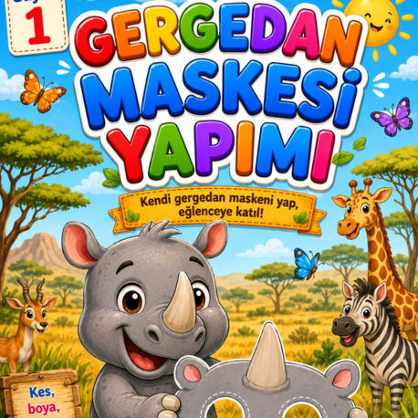 Gergedan Maske Çalışması