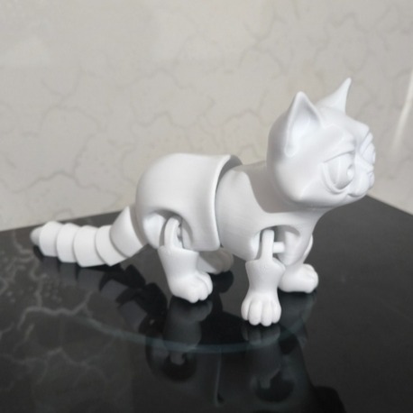Eklemli Masaüstü Aksesuarı - Hareketli Kedi 1