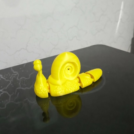 Hareketli Salyangoz Figürü - Eklemli Masaüstü Aksesuarı