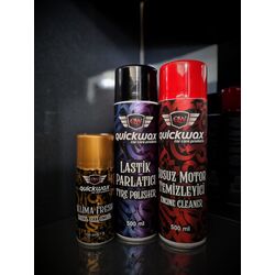 Susuz Motor Temizleyici + Sprey Lastik Parlatıcı + Klima Koku Giderici