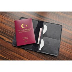 BL Pasaport Cüzdanı Hakiki Deri 