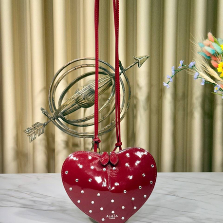 ALAIA HEART VIP BAG/RED