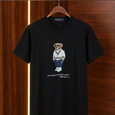 Ralph Laurn Ayıcıklı Siyah T-Shirt