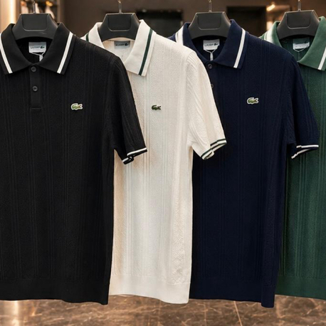 Lcst Siyah Triko Polo Yaka T-Shirt