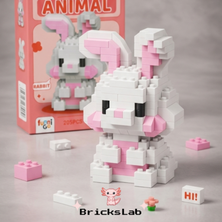 Sevimli Tavşan Bricks Yapım Seti
