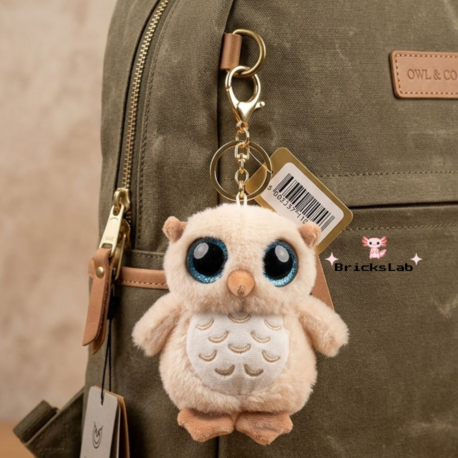 Peluş Baykuş Anahtarlık – Snowy Owl