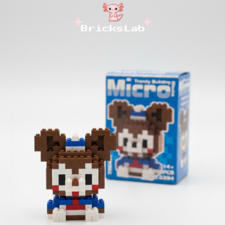 Mini Teddy Ayıcık | 3D Puzzle Figürü | Mikro Blok Oyuncak