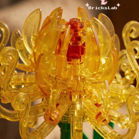 Lego Krizantem Çiçek Yapım Seti – Dekoratif Yapay Çiçek Modeli