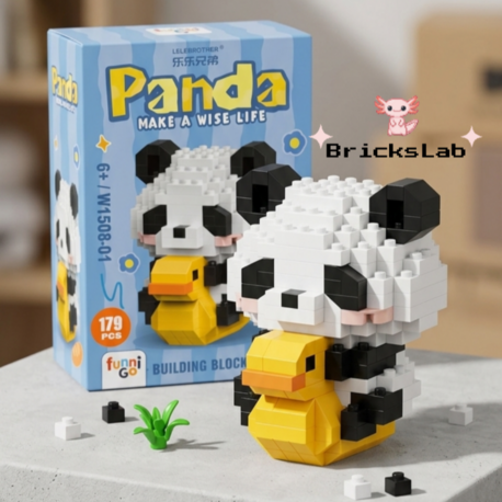 Sevimli Panda Bricks Yapım Seti