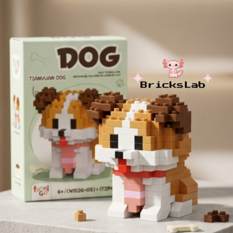 Sevimli Köpek Bricks Yapım Seti