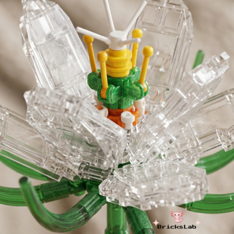 Lego Gece Açan Çiçek Yapım Seti – Dekoratif Yapay Çiçek Modeli