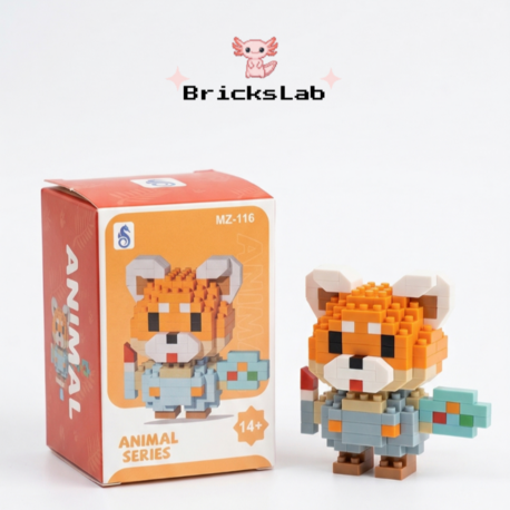 Mini Bricks Ayı Figürü Ressam 