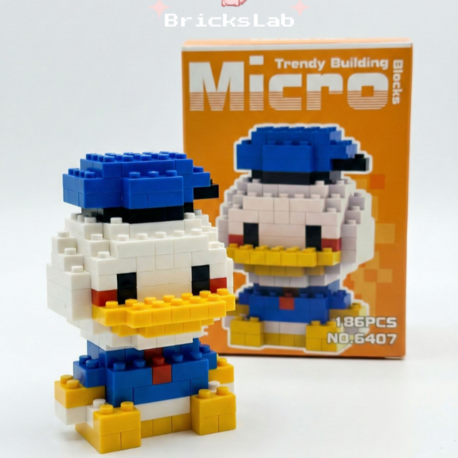 Bebek Donald & Daisy Duck Mini Figür Seti 3D Puzzle – Mini İkili Yapı Oyuncağı