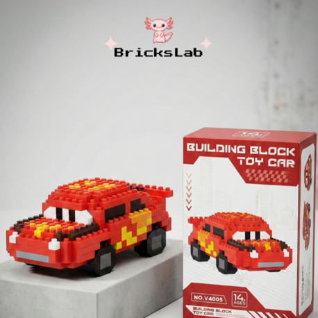 Şimşek McQueen Mini Bricks Yapım Seti | Koleksiyonluk Figür