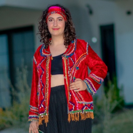 Antika Kadife İşlemeli Ceket