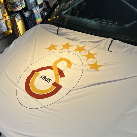 Galatasaray bayrağı kaput için lastikli ipli Üniversal tüm araçlara uyar