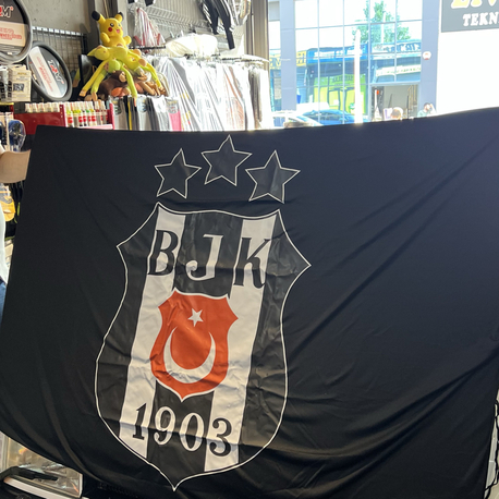 Beşiktaş bayrağı kaput için lastikli ipli Üniversal tüm araçlara uyar