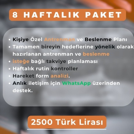 8 Haftalık Fitness Danışmanlık