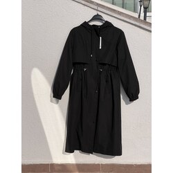 Siyah trench coat