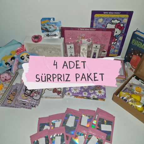 4 ADET SÜRPRİZ PAKET 