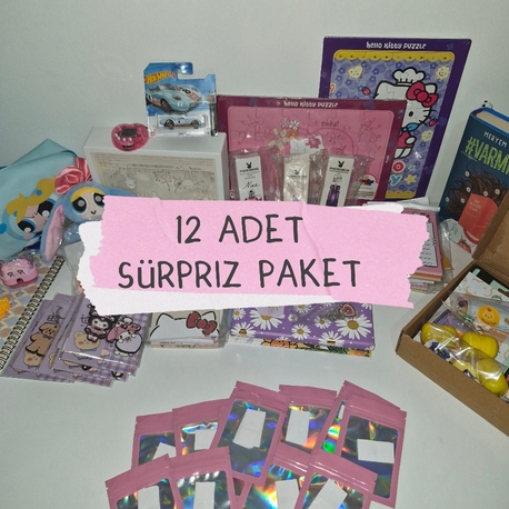 12 ADET SÜRPRİZ PAKET 