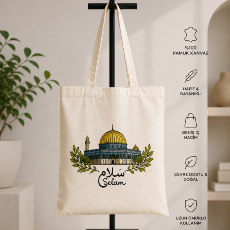  Kubbetü's-Sahra "Selam" Kanvas Bez Çanta