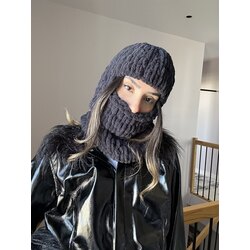 Çift Taraflı Düz Renk Balaclava Maske