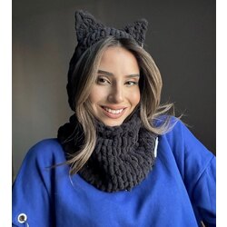 Yüzü Açık Kedi Maske Balaclava