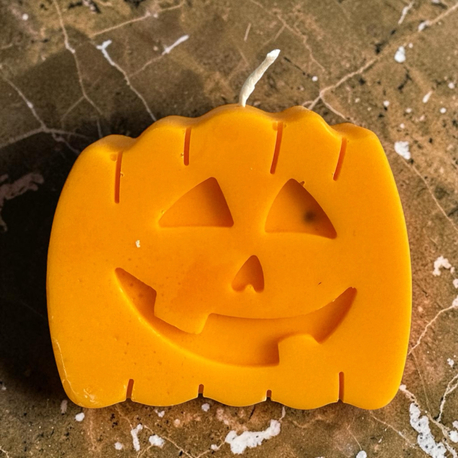 Halloween Temalı Balkabağı Dekoratif Soya Mum -2