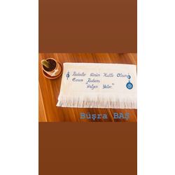 Babalar gününe özel işlemeli havlu
