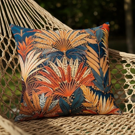 Red Palm 45x45 Kırlent Kılıfı