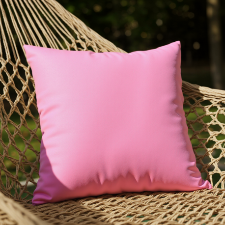 Sunset Pink 50X50 Kırlent Kılıfı – Düz Renk, Modern Dekoratif Yastık Kılıfı