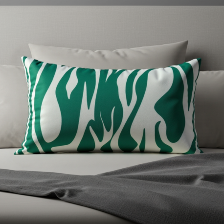 Jungle Breeze 50X30 Dikdörtgen Kırlent Kılıfı – Modern Dekoratif Yastık Kılıfı