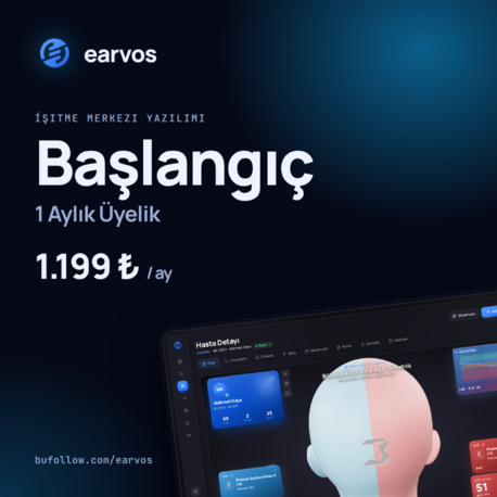 EARVOS | Başlangıç Paketi · 1 Aylık Üyelik