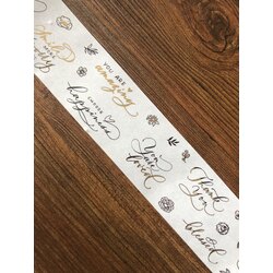WT Original Gold Foil Motto Washi Bant/1 döngü