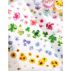 Beautiful Flowers Die-Cut Pet Bantlar/1 döngü