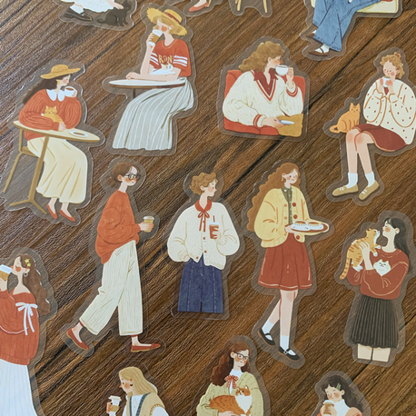 Red Storytellers Pet Stickers