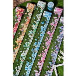 Colourful Floral Dream Washi Bantlar (Bütün Rulo)